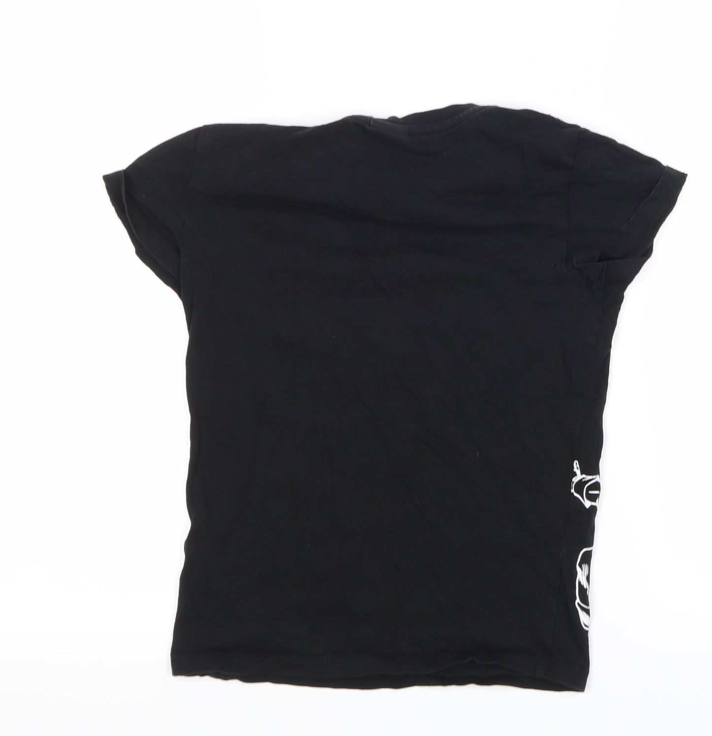 Urban Dept Girls Black   Basic T-Shirt Size 8 Years