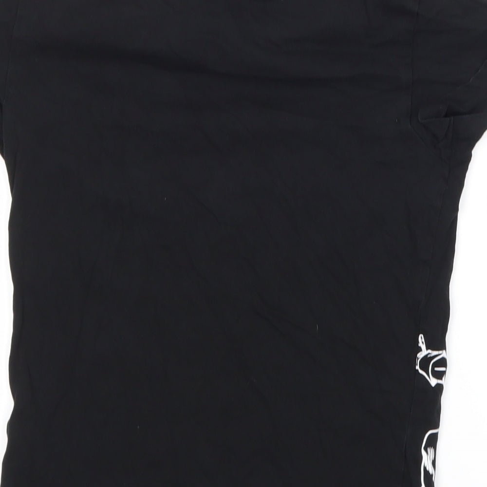 Urban Dept Girls Black   Basic T-Shirt Size 8 Years
