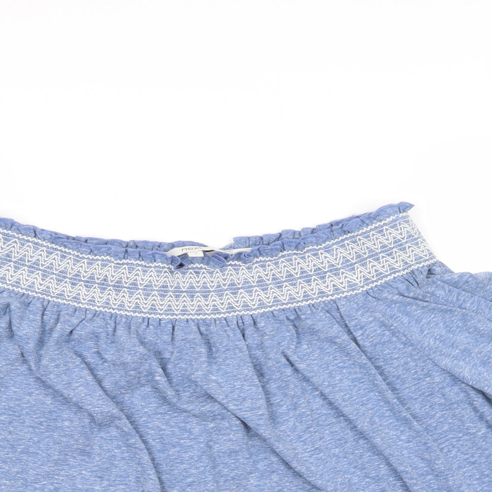 Womens UK Size 12 NEXT Blue Basic Blouse