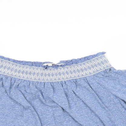 Womens UK Size 12 NEXT Blue Basic Blouse