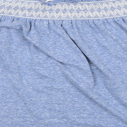 Womens UK Size 12 NEXT Blue Basic Blouse