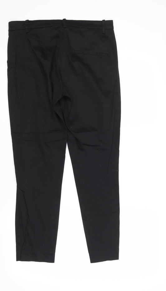 Womens UK Size 10 H&M Regular Fit  Black Trousers