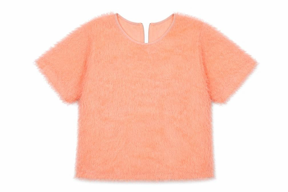 Womens UK Size 16 Select Orange Basic T-Shirt
