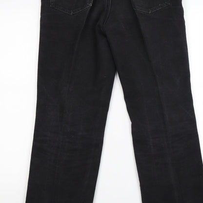 nico Womens Black  Denim Straight Jeans Size M L32 in
