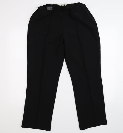 viva vi Womens Black   Dress Pants Trousers Size 16 L27 in - Slimming