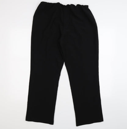 viva vi Womens Black   Dress Pants Trousers Size 16 L27 in - Slimming
