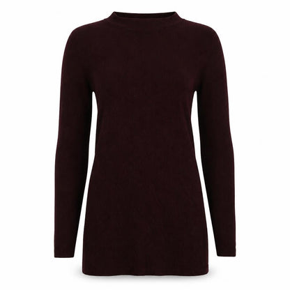 Very Womens Brown Striped  Pullover Jumper Size 6  - burgundy
