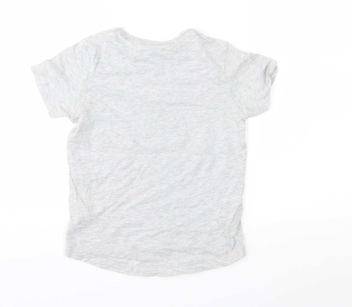 Nutmeg Boys Grey  Jersey Basic T-Shirt Size 6-7 Years