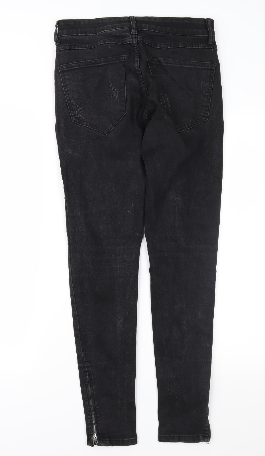 Asylum Womens Black  Denim Skinny Jeans Size 30 in L29 in
