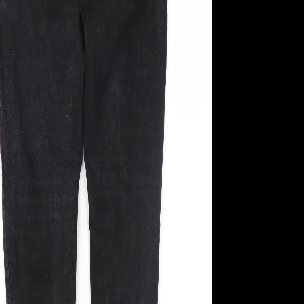 Asylum Womens Black  Denim Skinny Jeans Size 30 in L29 in