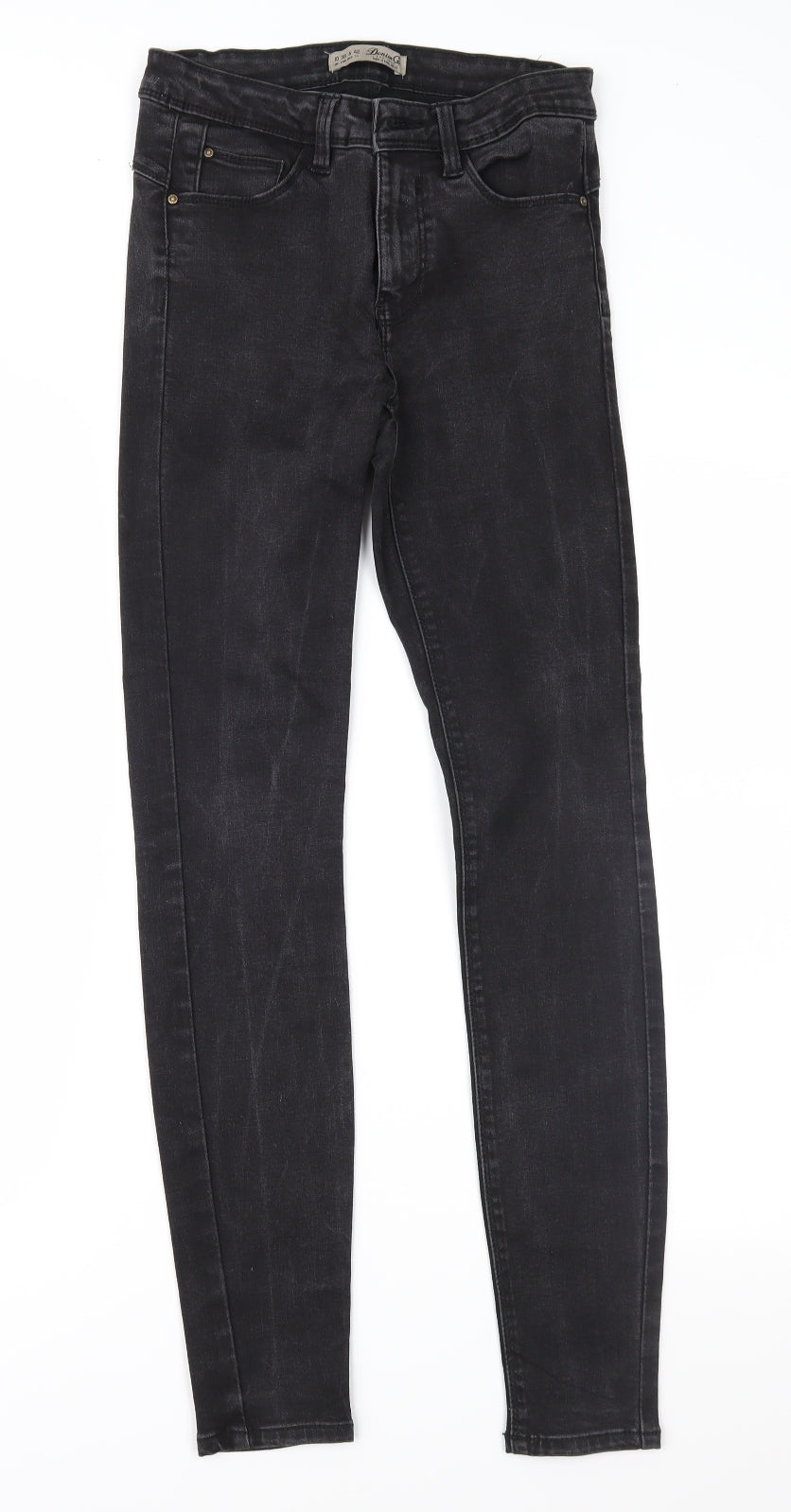 Denim & Co. Womens Black  Denim Skinny Jeans Size 10 L29 in