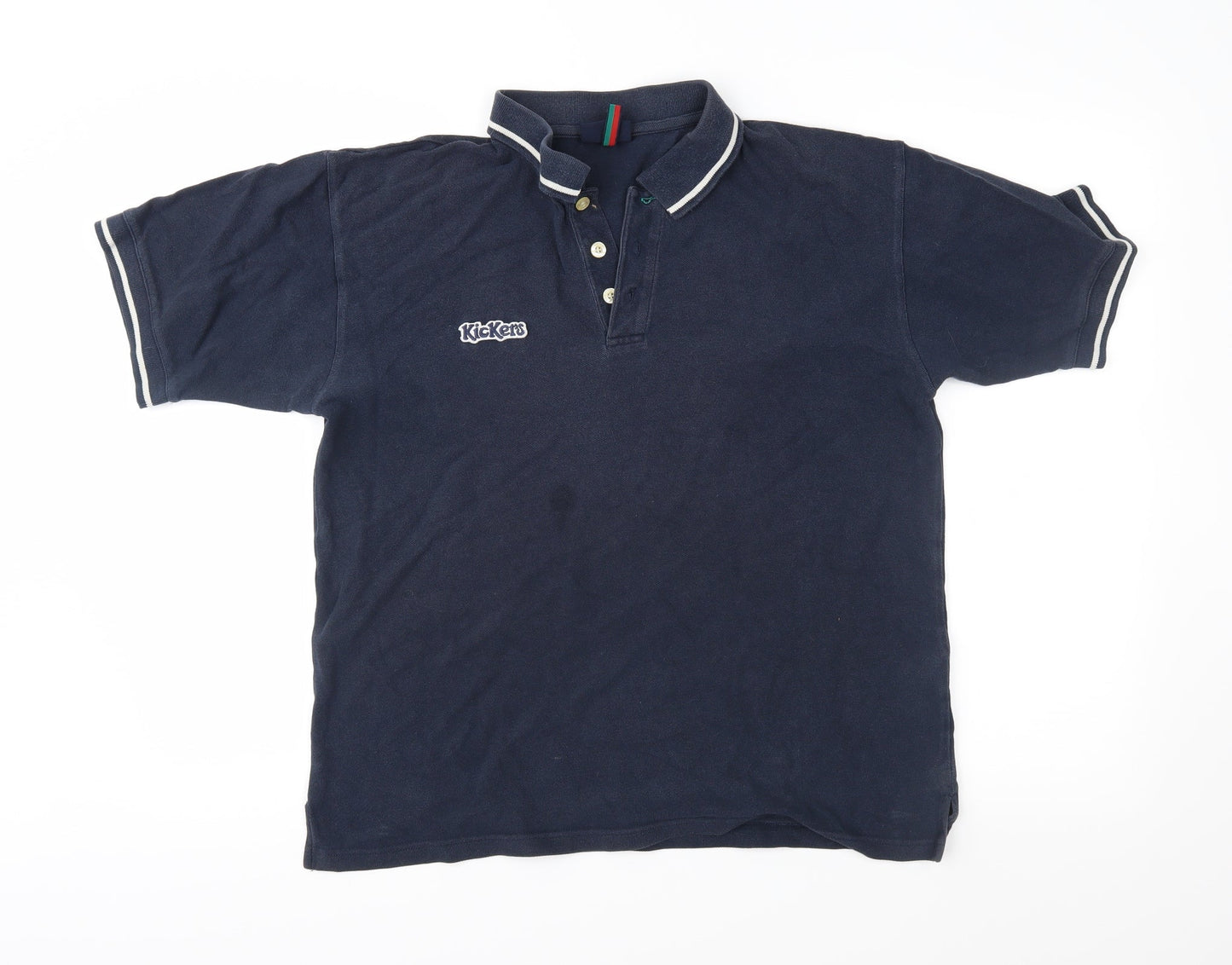 Kickers Mens Blue    Polo Size M