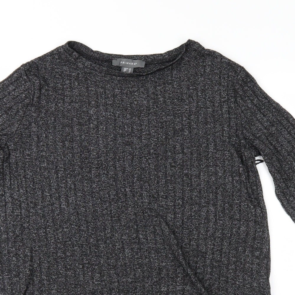 Primark Womens Grey  Knit Pullover Jumper Size 10