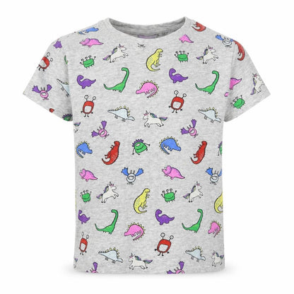 Next Boys Grey Geometric Jersey Basic T-Shirt Size 9 Years