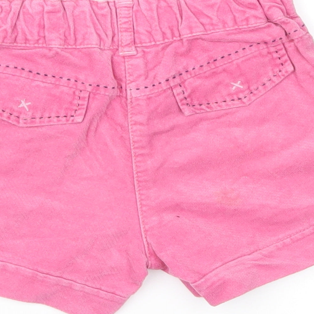 NEXT Girls Pink  Velvet Cropped Trousers Size 12-18 Months