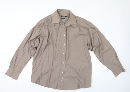 Taylor & Wright Mens Beige    Button-Up Size 16