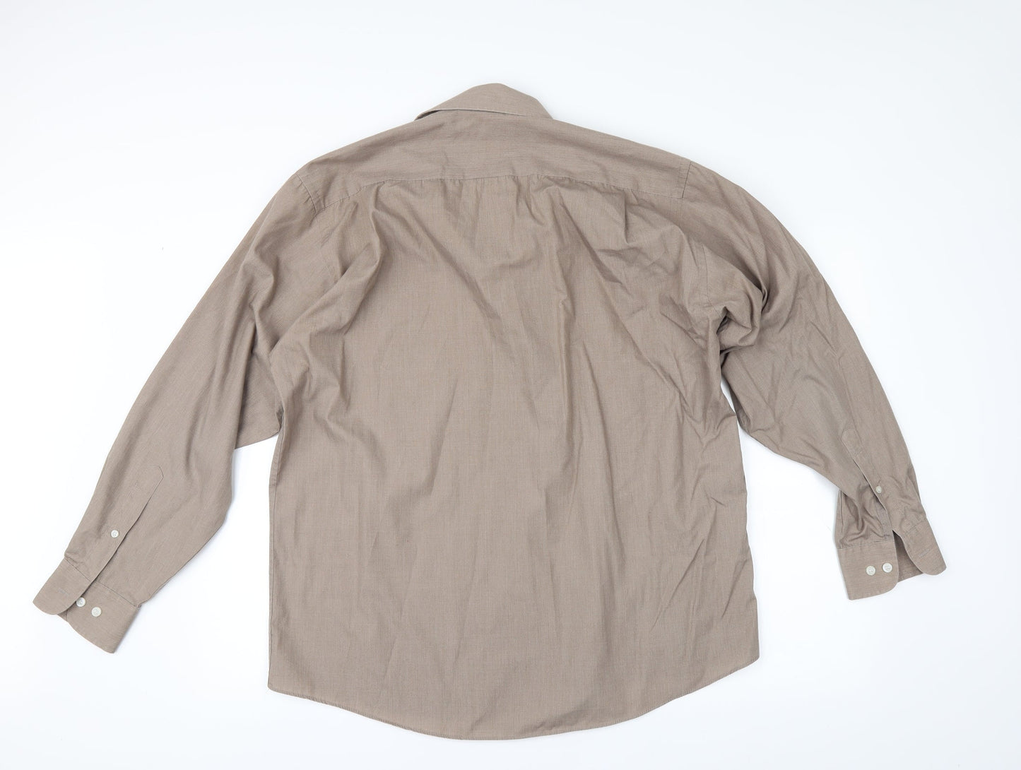 Taylor & Wright Mens Beige    Button-Up Size 16