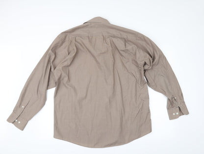 Taylor & Wright Mens Beige    Button-Up Size 16