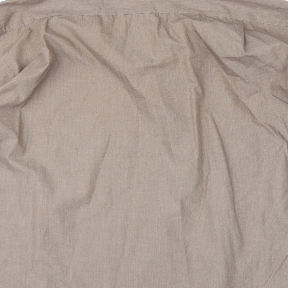 Taylor & Wright Mens Beige    Button-Up Size 16