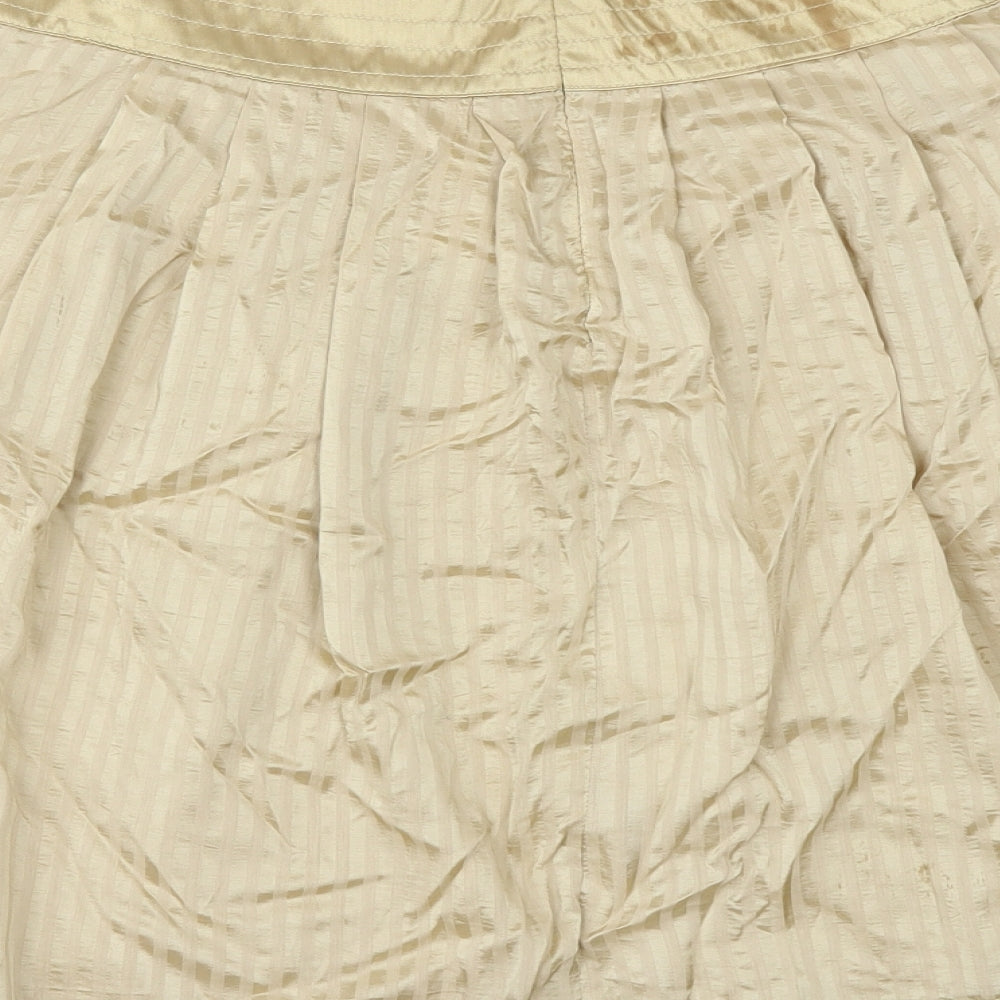 Marks and Spencer Womens Beige   A-Line Skirt Size 12