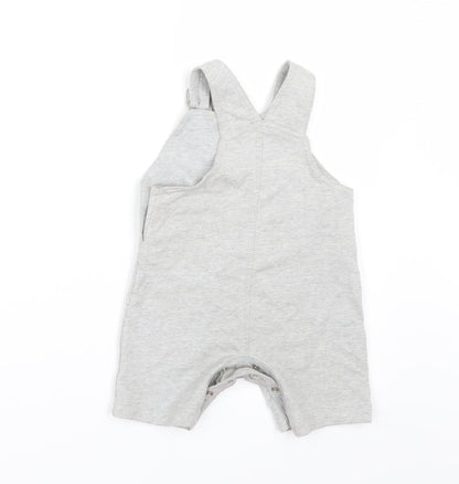 George Boys Grey   Dungaree One-Piece Size 6-9 Months