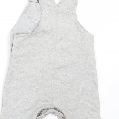 George Boys Grey   Dungaree One-Piece Size 6-9 Months