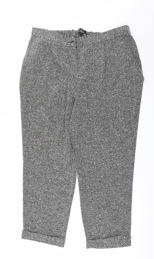 Womens UK Size 16 NEXT Regular Fit  Grey Trousers