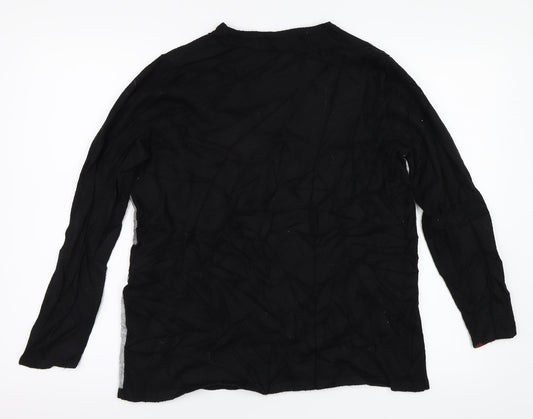 Viz-A-Viz Womens Black   Pullover Jumper Size M