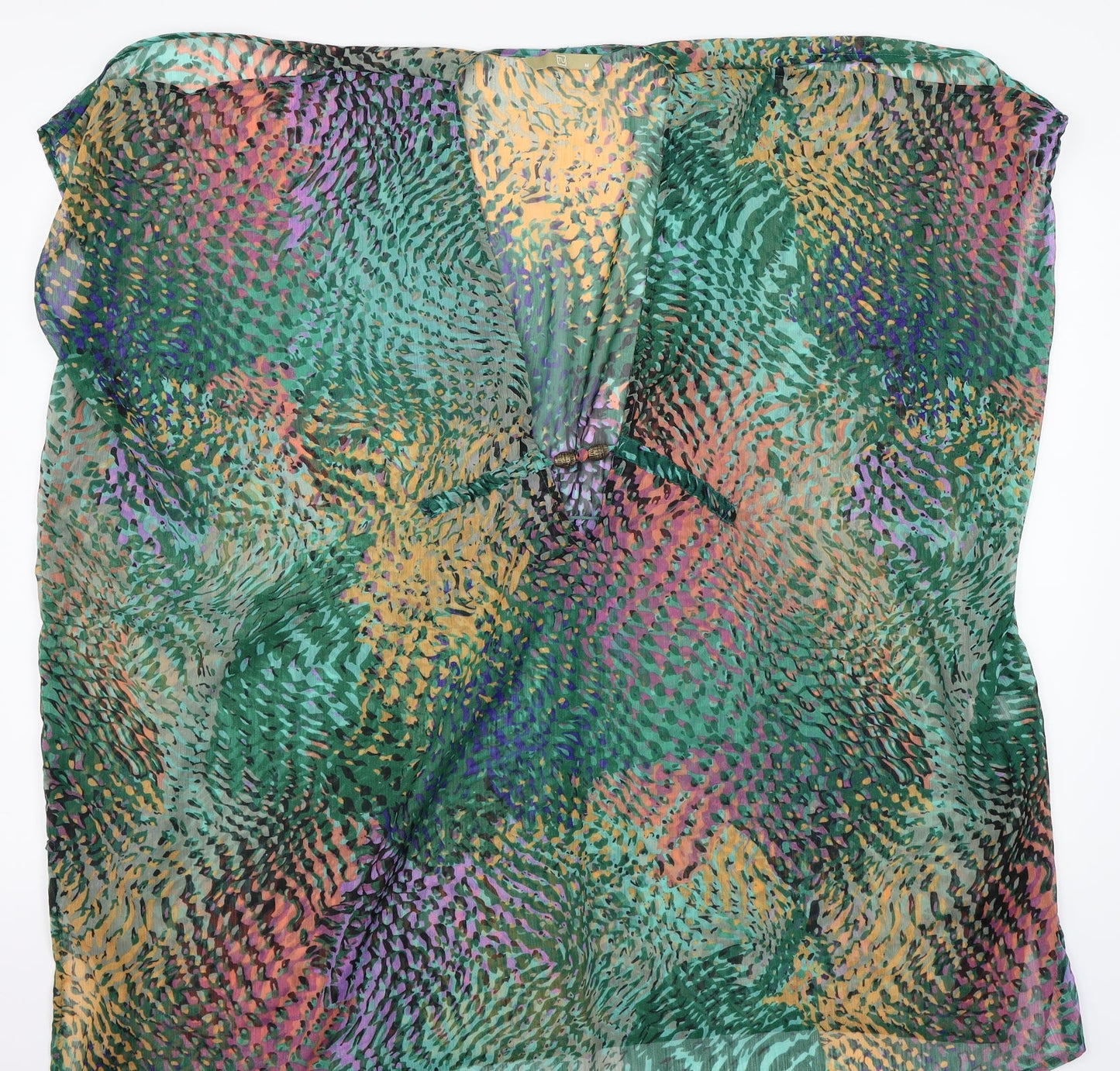 TU Womens Multicoloured Floral  Wrap Blouse Size M