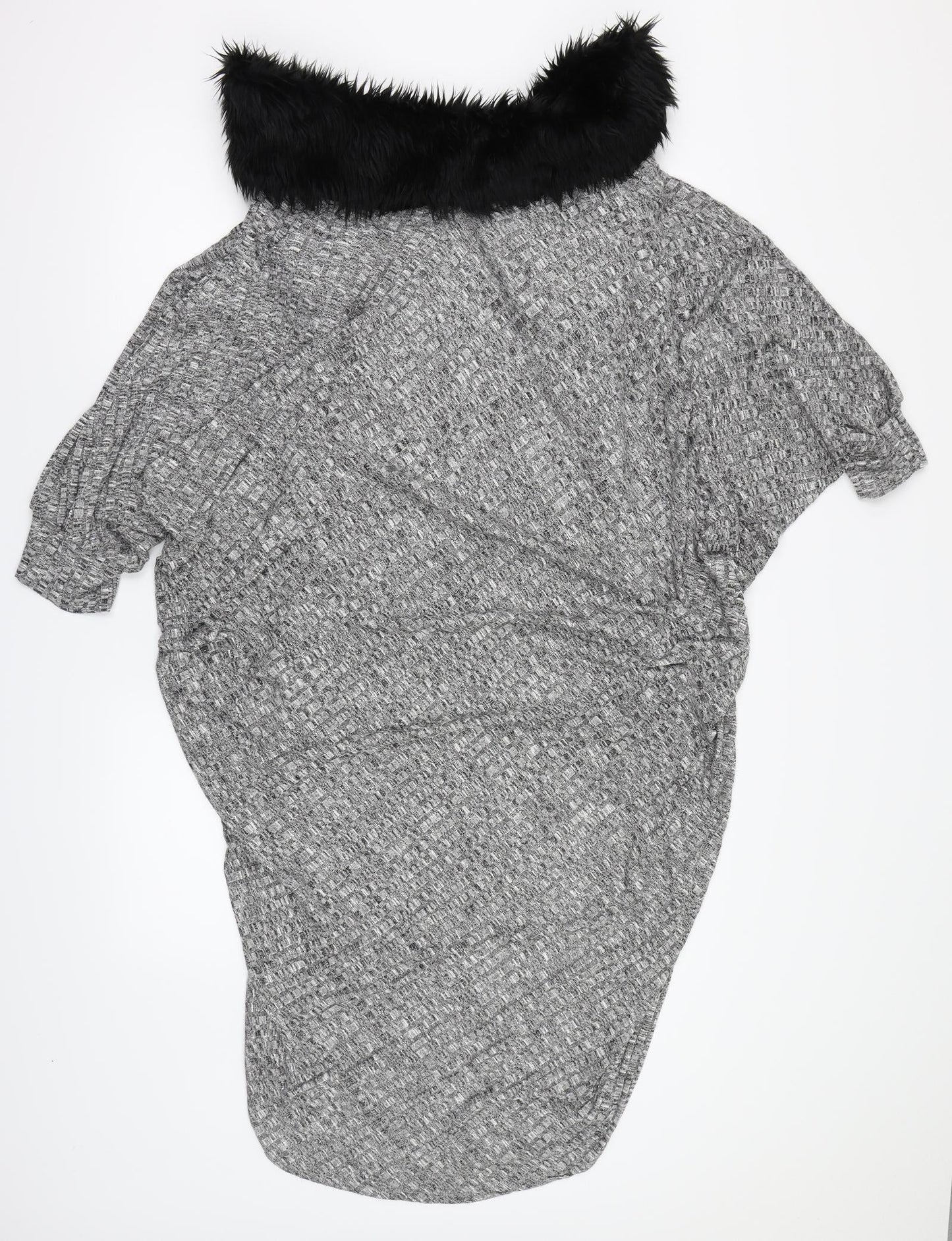 CAMEO ROSE  Womens Grey   Wrap Jumper Size M