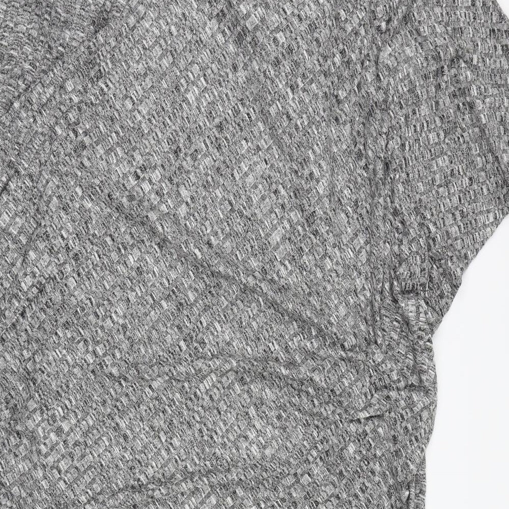 CAMEO ROSE  Womens Grey   Wrap Jumper Size M