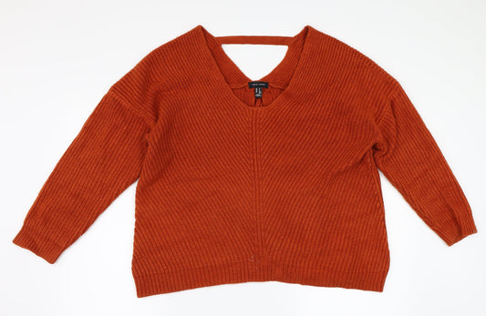NEWLOOK Womens Orange   Pullover Jumper Size M
