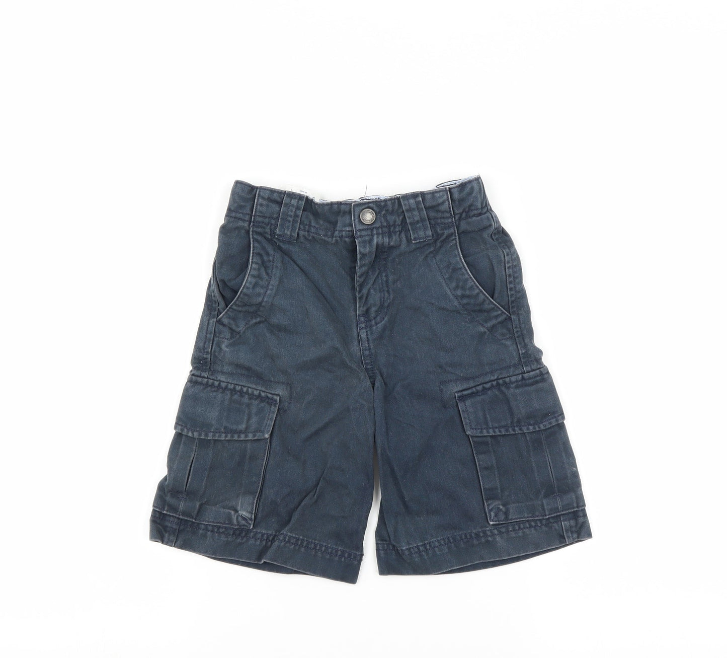 Lands End Boys Blue   Cargo Shorts Size 4 Years