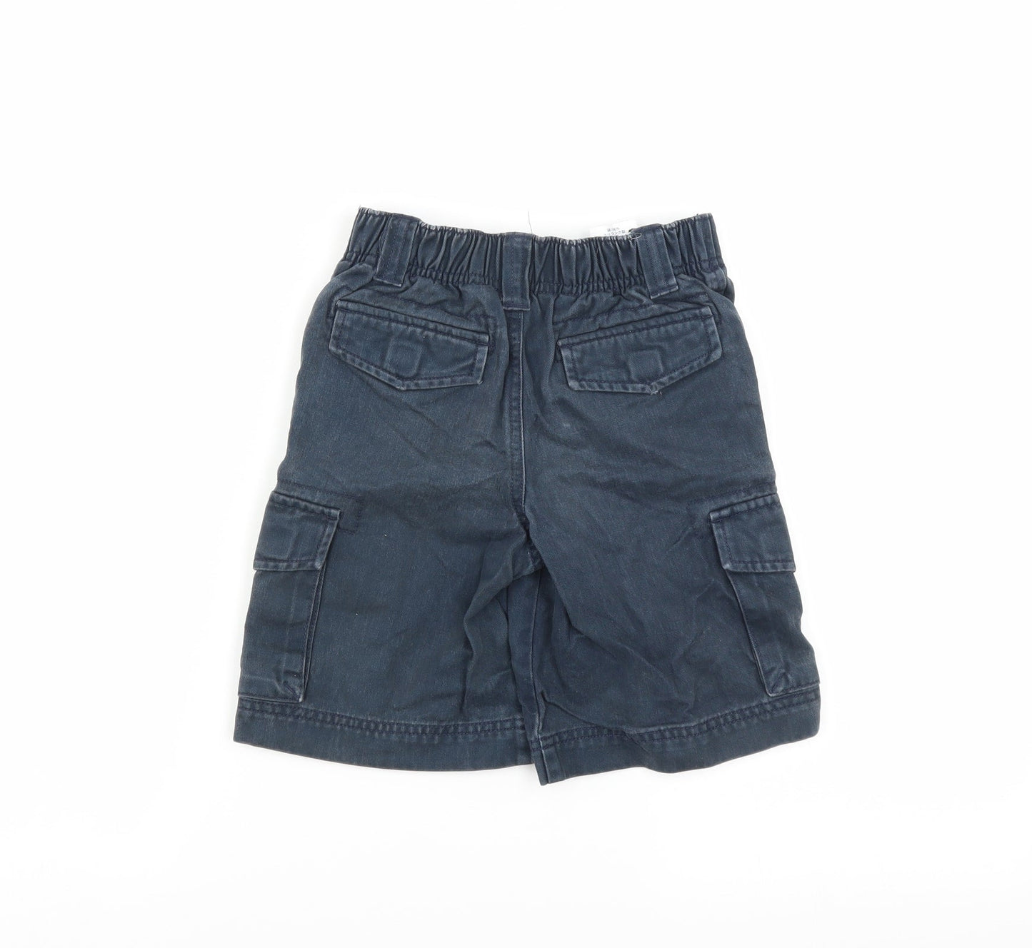 Lands End Boys Blue   Cargo Shorts Size 4 Years