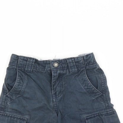 Lands End Boys Blue   Cargo Shorts Size 4 Years