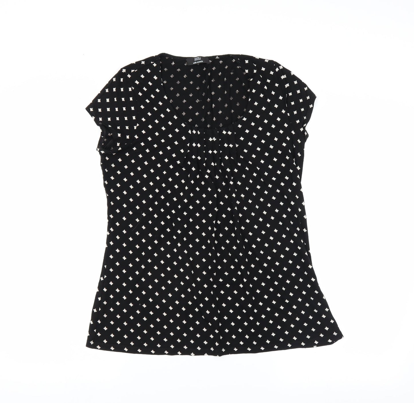 Womens UK Size  Marks and Spencer Black Basic T-Shirt