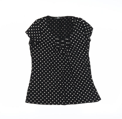 Womens UK Size  Marks and Spencer Black Basic T-Shirt