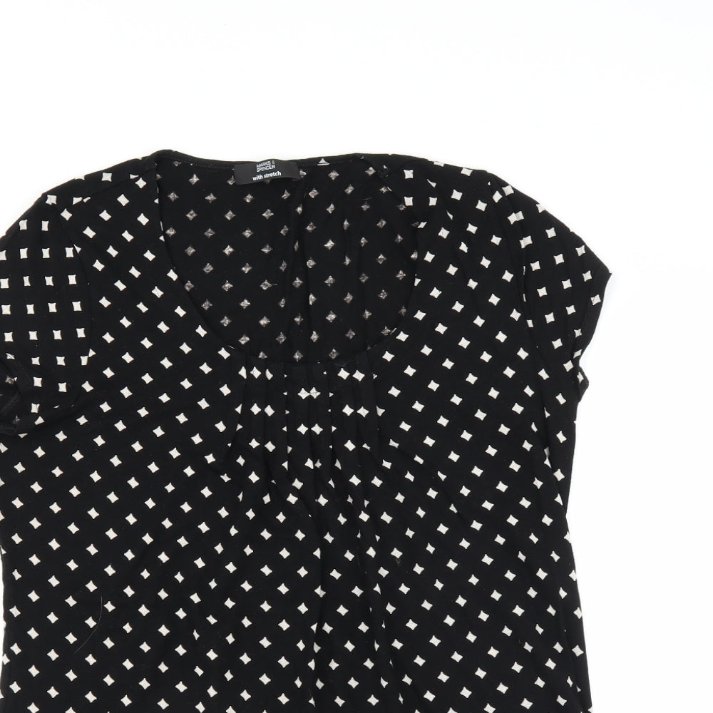 Womens UK Size  Marks and Spencer Black Basic T-Shirt
