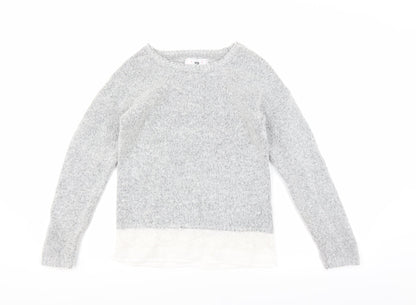 YD Girls Grey   Pullover Jumper Size 11-12 Years  - LACE UNDER TOP
