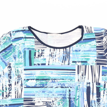 Anna Rose Womens Blue   Basic T-Shirt Size XL