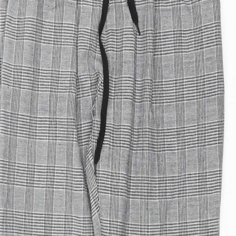 Womens UK Size L Preworn Regular Fit  Black Trousers