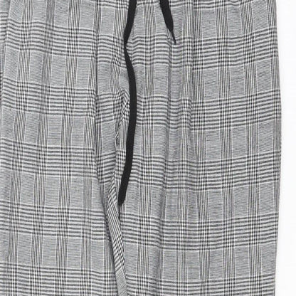 Womens UK Size L Preworn Regular Fit  Black Trousers