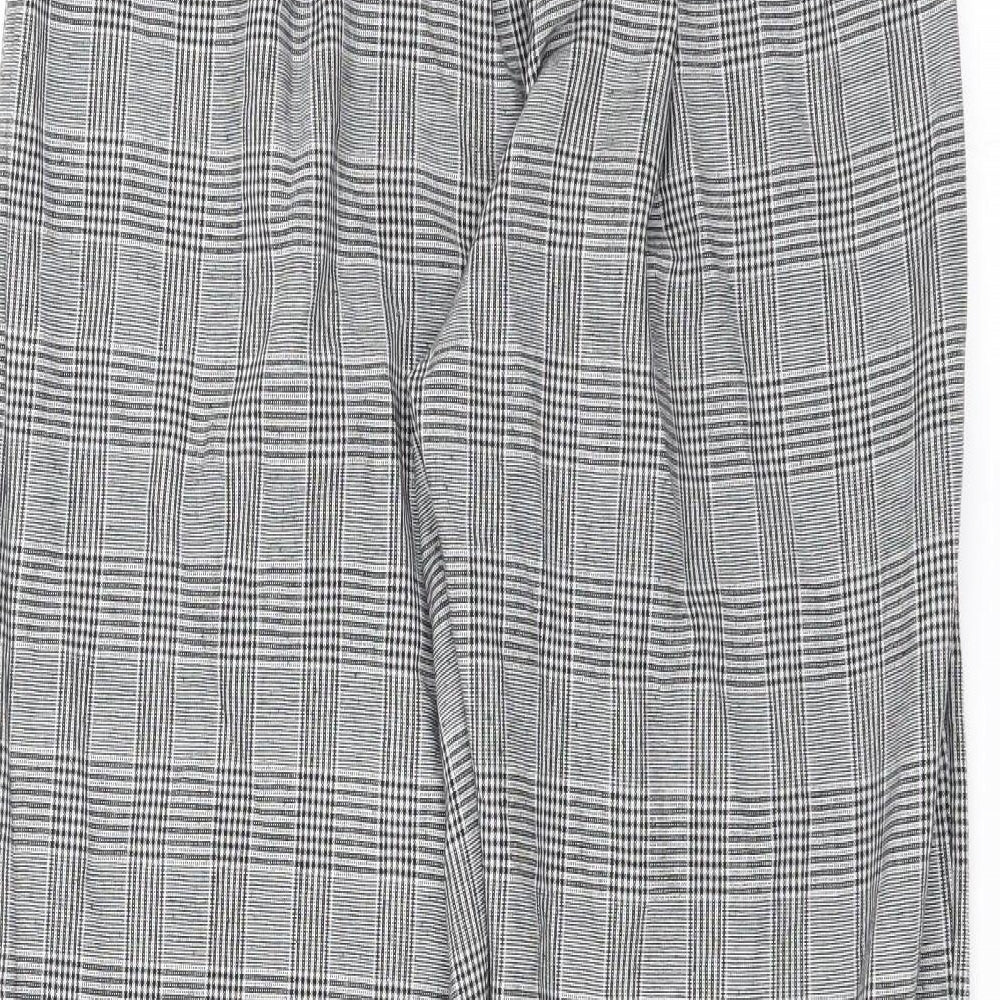 Womens UK Size L Preworn Regular Fit  Black Trousers