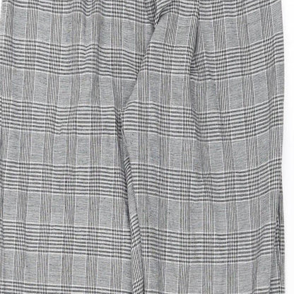 Womens UK Size L Preworn Regular Fit  Black Trousers