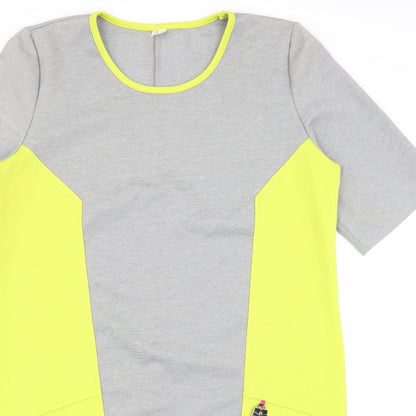 aadel Womens Grey   T-Shirt Dress  Size L