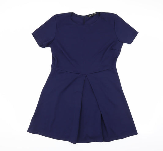 Boohoo Womens Blue   Fit & Flare  Size 14