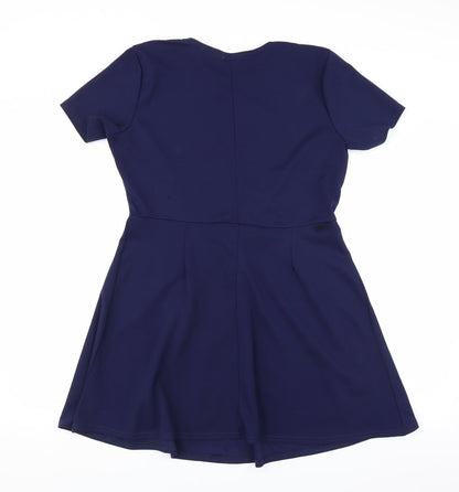 Boohoo Womens Blue   Fit & Flare  Size 14