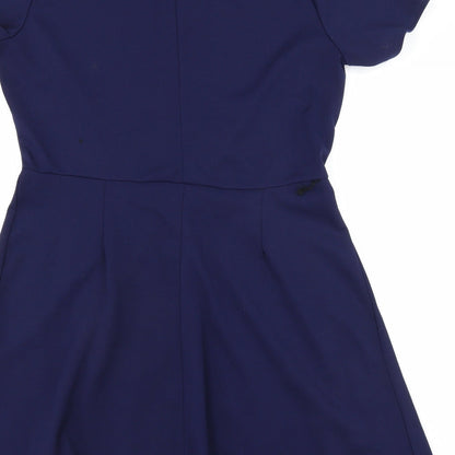 Boohoo Womens Blue   Fit & Flare  Size 14