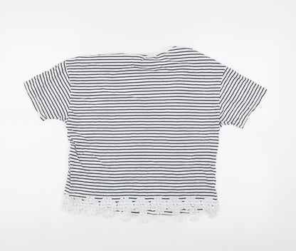 Womens UK Size 6 New Look White Basic T-Shirt