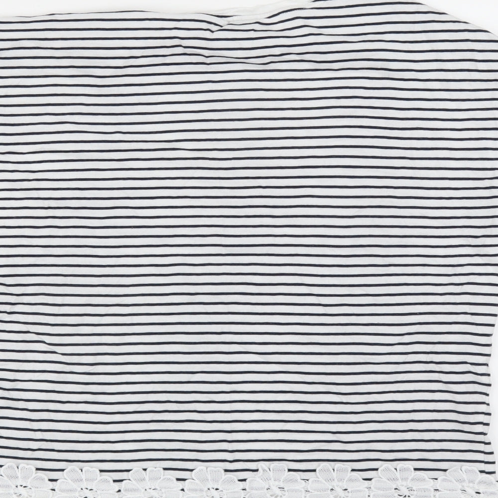 Womens UK Size 6 New Look White Basic T-Shirt